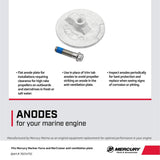 Mercury 76214T5 Outboard Aluminum Anode Kit - Fits Mercury/Mariner 35 ‑ 300 HP - Force 90 - 120 HP 1995 and newer - MerCruiserAlpha One Gen II and Bravo I, II, III, X XR & XZ drives