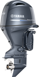 Yamaha LF115XB Outboard - 25-Inch Shaft | Remote Control | Electric Start | Power Trim & Tilt | Counter-Rotation | Gray