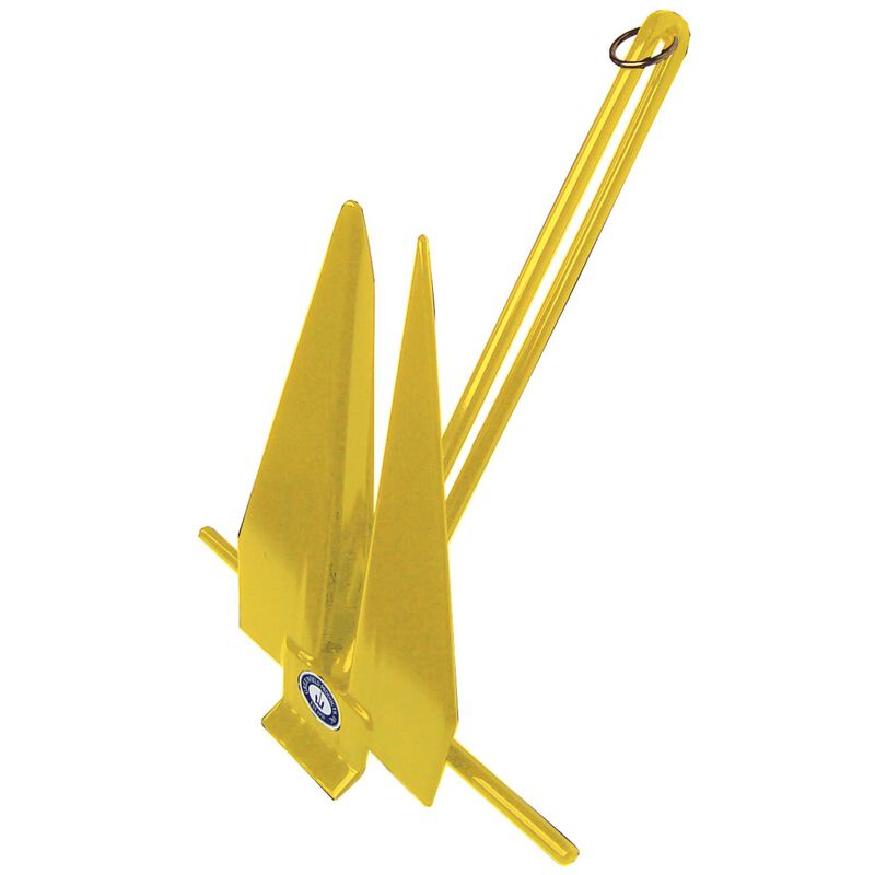 Greenfield Products - Fluke-Type Slip Ring Anchor PVC Coated - 8 lb. - Yellow - 66911Y