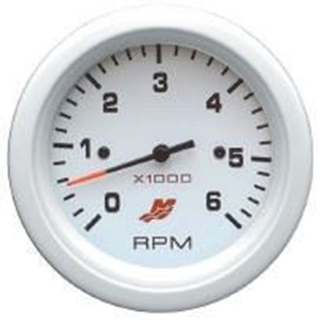 Mercury - Flagship Tachometer Kit - White Face - White Bezel - 3-3/8 inch Diameter - For Various Mercury Outboards & MCM Products - 79-895283A23