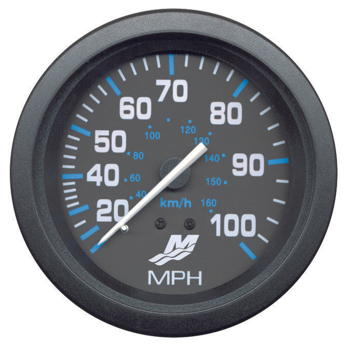 Mercury - Flagship Speedometer - Black Face - Black Bezel - 3-3/8 inch Diameter - 79-895285A06