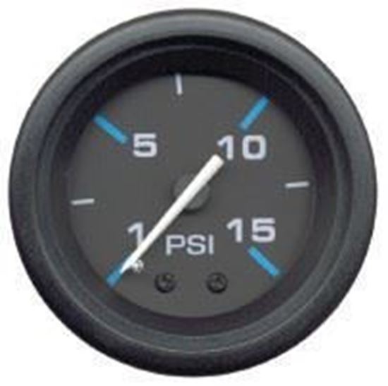 Mercury - Flagship Water Pressure Gauge - Black Face - Black Bezel - Fits Mercury/Mariner 25 E and EL, 30 to 125, 1998 and older V 6, & Force 40/50 - 79-895288A02