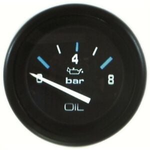 Mercury - Flagship Oil Pressure Gauge - Black Face - Black Bezel - Fits D3.0L, D3.6L, 4.2L Diesels, and D2.8, D4.2L, D7.3L ES & EI Models - 79-895289A02