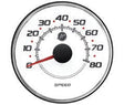 Mercury - Speedometer - White Face - 4-5/16 inch Diameter - 79-8M0052878