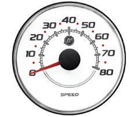 Mercury - Speedometer - White Face - 4-5/16 inch Diameter - 79-8M0052878