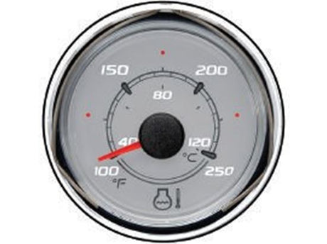 Mercury - Coolant Temperature Gauge - Grey Face - 2-1/8 inch Diameter - 79-8M0065962