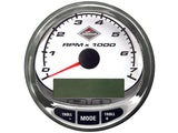 Mercury - SC1000 7000 RPM Tachometer - White Face - Fits 85mm Dia Hole - For All SmartCraft Compatible Engines - 79-8M0135634