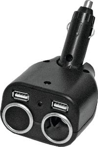 Prime Products - OUTLET-DUAL 12V W-DUAL USB,12V ADAPTER WITH USB - 085048