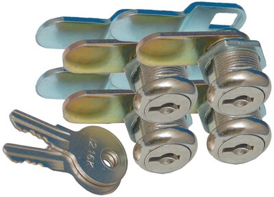 Prime Products - Prime Standard Key Cam Lock, 7/8" 4/Pk - 183315