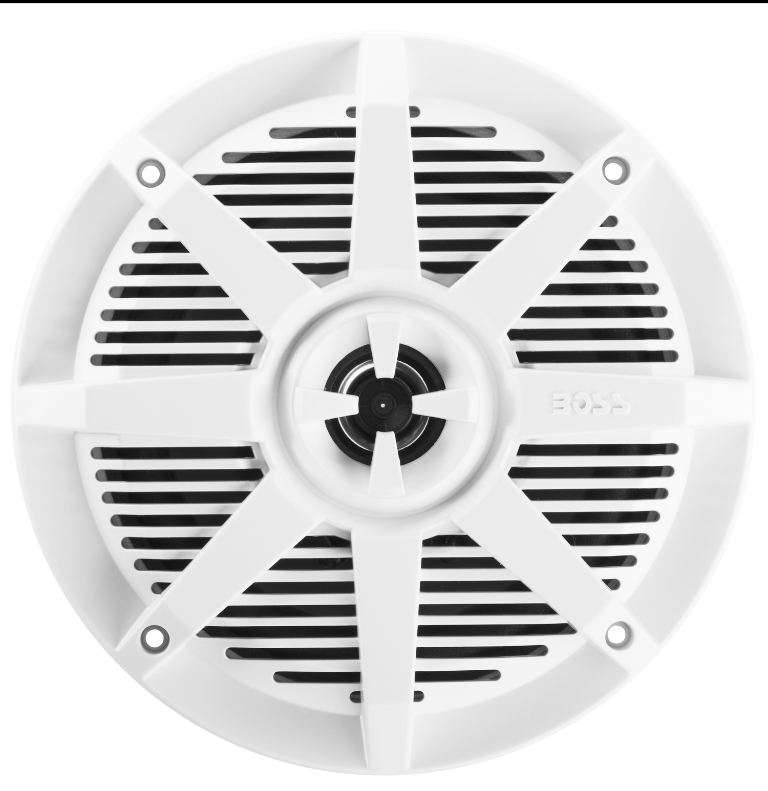 Boss Audio - MR62W 6.5" 2-Way 200W Marine Full Range Speaker - White - Pair - MR62W