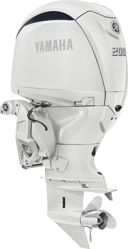 Yamaha LF200XSA2 Outboard - 25-Inch Shaft | Counter Rotation | Digital Electronic Control (DEC) | Electric Start | Power Trim & Tilt | Pearl White