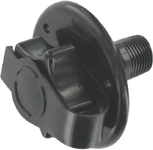 Valterra - Flush Mount Water Inlet, Black Plastic - A010168BKVP