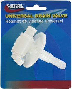 Valterra - DRAIN VALVE BARBED CARDED,UNIVERSAL DRAIN VALVE - A012025VP