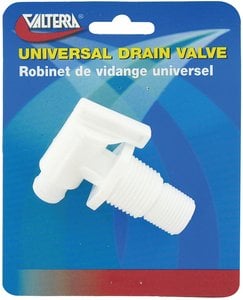 Valterra - DRAIN VALVE THREADED CARDED,UNIVERSAL DRAIN VALVE - A012026VP