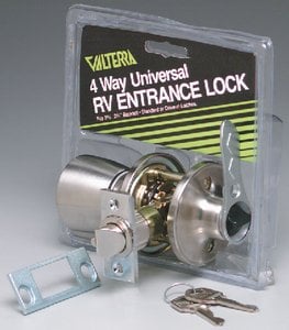 Valterra - Stainless Steel 4 Way Universal Entrance Panic Proof Lock - L32CS000