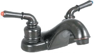 Valterra - Catalina Two Teacup Handle 4" RV Lavatory Bathroom Hi-Rise Spout Faucet - PF222502