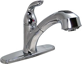 Valterra - Phoenix 8" Hybrid RV Kitchen Faucet with Pullout Spout & 56" Hose - PF231341