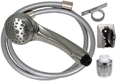 Valterra - Phoenix Airfusion Hand Held RV Camping Outdoor 60" Shower Hose & Bracket Kit - PF276047