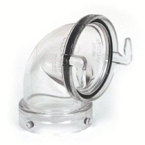 Valterra - 90 DEG. CLEARVIEW ADAPTER,CLEAR HOSE ADAPTERS - T1023