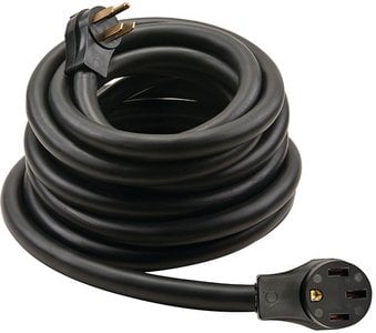 Technology Research - 50A RV Flex Extension Cord, 30' - 50A30MFSE