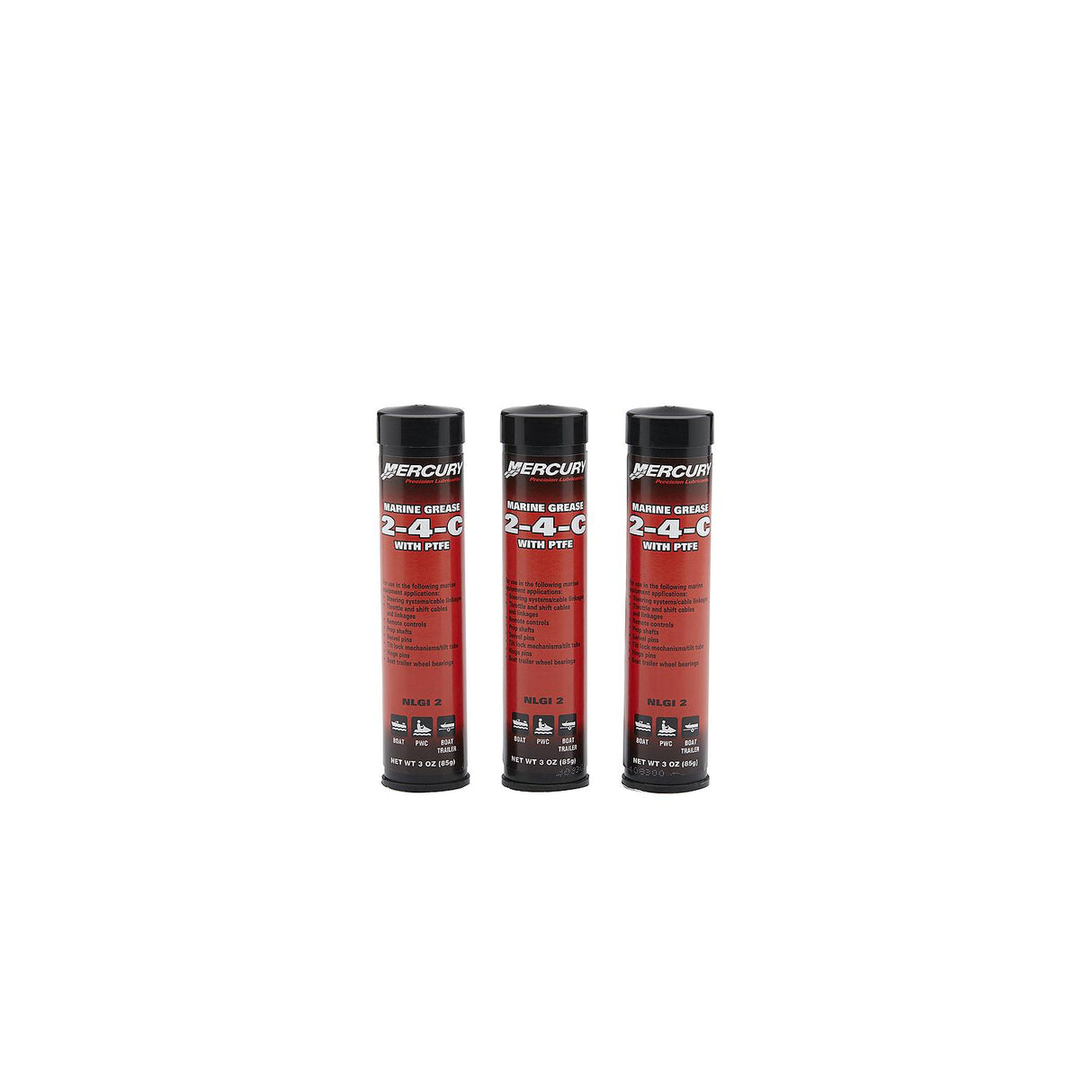Mercury - 2-4-C Marine Lubricant with PTFE - 3.5 oz. Tube - 3-Pack - 92-802861A1