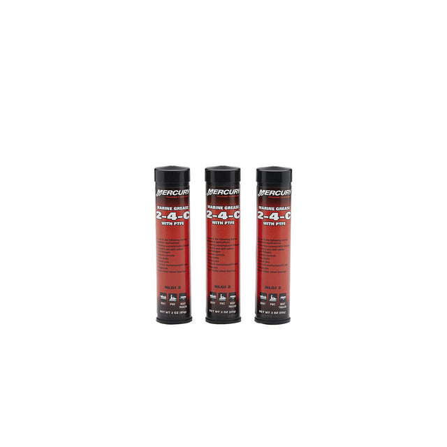 Mercury - 2-4-C Marine Lubricant with PTFE - 3.5 oz. Tube - 3-Pack - 92-802861A1