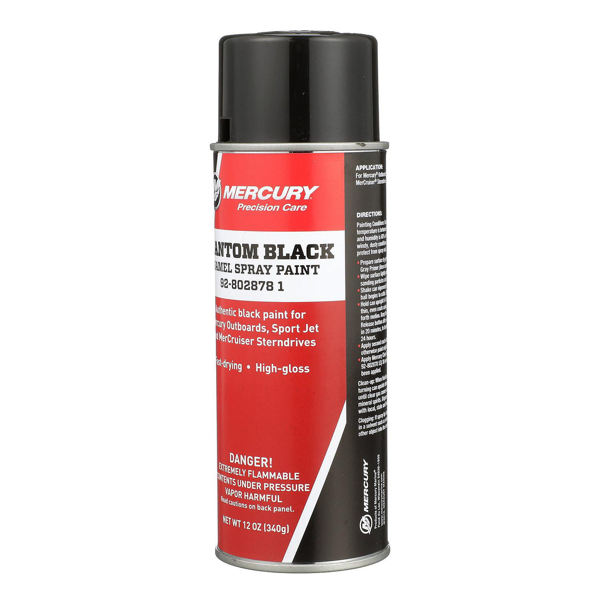 Mercury Phantom Black Enamel Spray Paint - 12oz - 92-8028781