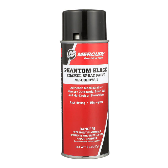 Mercury Phantom Black Enamel Spray Paint - 12oz - 92-8028781