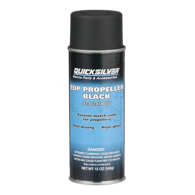 Mercury Quicksilver - EDP Propeller Black Paint - 12 oz Spray Can - 92-802878Q50