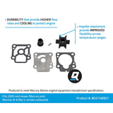Mercury Quicksilver - Water Impeller Repair Kit - Fits Mercury/Mariner 8/9.9 HP FourStroke Outboards Model Year 2005 and Later - 47-803748Q01