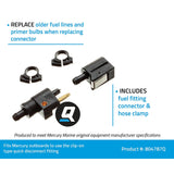 Mercury Quicksilver - Connector Kit - 5/16 Inch I.D. Fuel Line - 22-804787Q