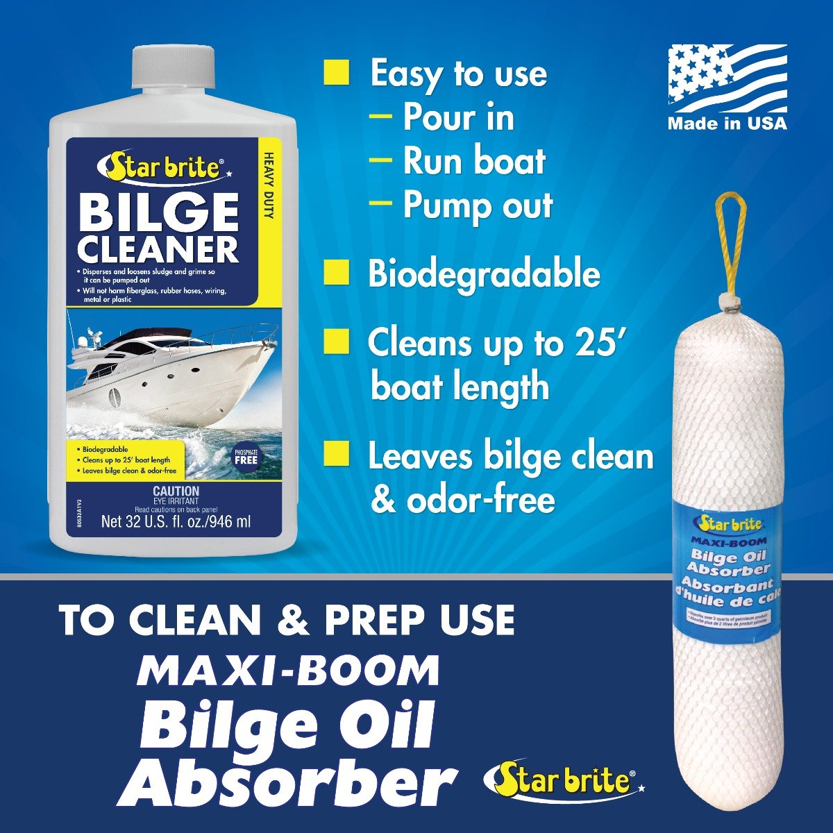 Starbrite - Heavy Duty Bilge Cleaner - 32 oz. - 3-Pack - 80532