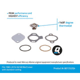 Mercury Mercruiser - Thermostat Kit - Fits 1983-2016 GM V-6 and V-8 Engines - 807252Q4