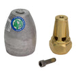 Mercury - Propeller Nut Anode Kit - Aluminum - Fits Bravo III Drives - 97-809666A02