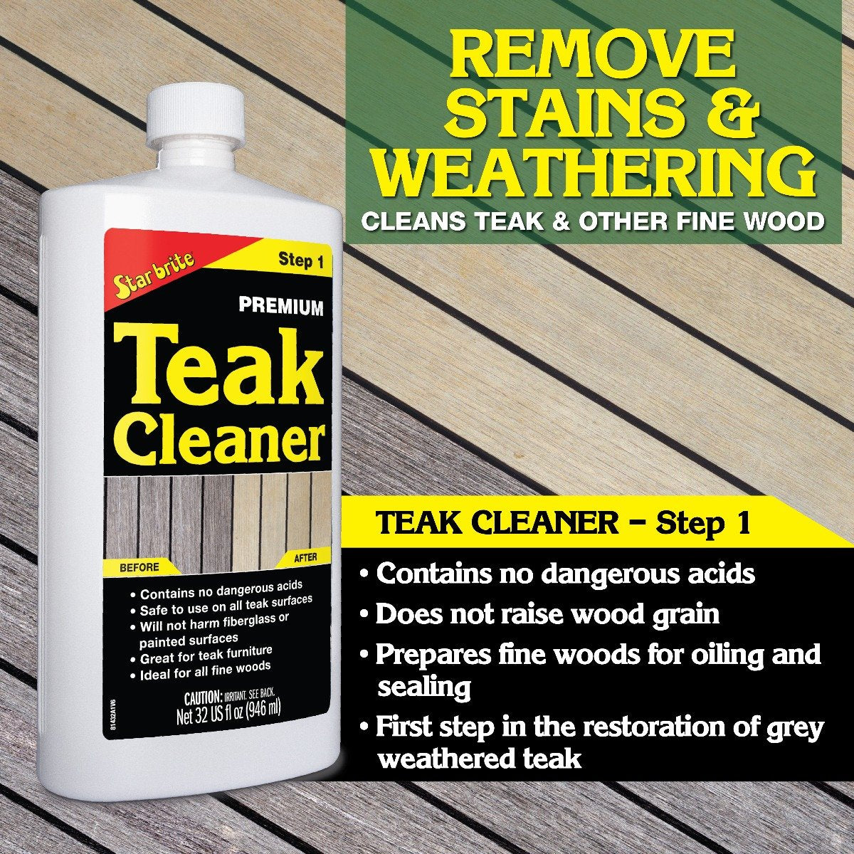 Starbrite - Premium Teak Care Kit - 16 oz. - 81216