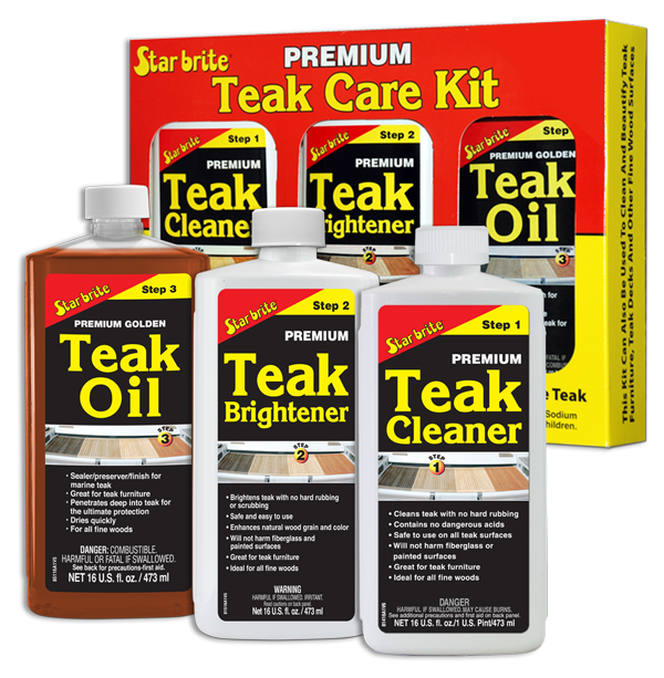 Starbrite - Premium Teak Care Kit - 16 oz. - 81216