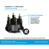 Mercury Mercruiser - Distributor Cap - Fits GM V-6 Engines with Thunderbolt IV & V HEI Ignitions - 815407A2
