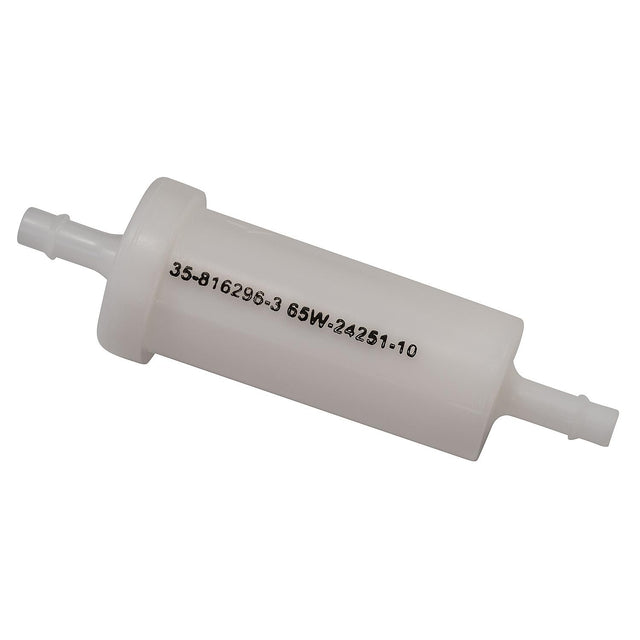 Mercury Quicksilver - Inline Fuel Filter - 1/4 Inch Diameter - 8/9.9/15 HP FourStroke Outboard - 35-816296Q03