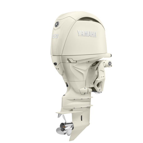 Yamaha F150XSA4 Outboard - Classic White | 25-Inch Shaft | Digital Electronic Control (DEC) | Electric Start | Power Trim & Tilt |
