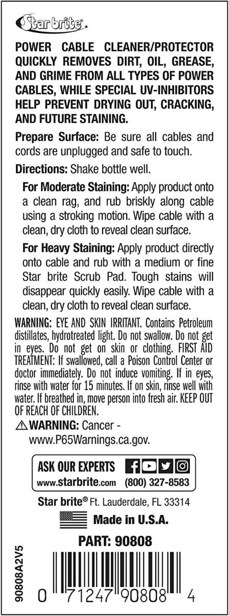 Starbrite - Power Cable Cleaner - 8 oz. - 90808