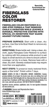 Starbrite - Fiberglass Color Restorer with PTEF - 16 oz. - 81816