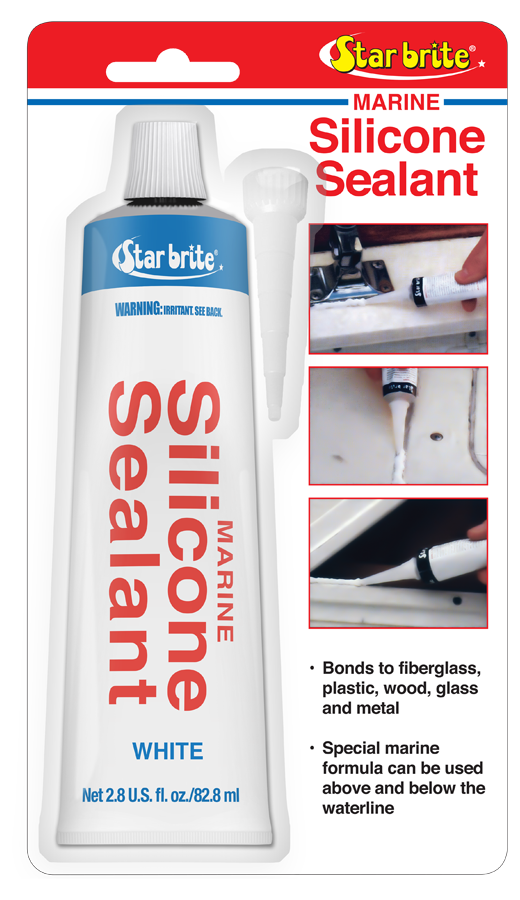 Starbrite - Marine Silicone Sealant - White - 2.8 oz - 82101