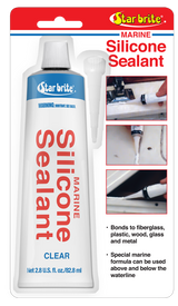 Starbrite - Marine Silicone Sealant - Clear - 2.8 oz, part of the collection of the best boat cleaning products from PartsVu