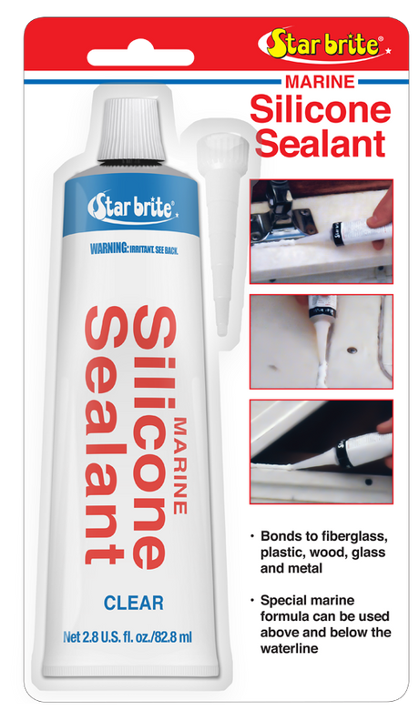 Starbrite - Marine Silicone Sealant - Clear - 2.8 oz, part of the collection of the best boat cleaning products from PartsVu