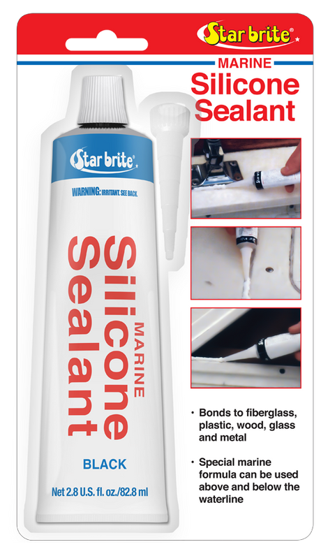 Starbrite - Marine Silicone Sealant - Black - 2.8 oz - 82103