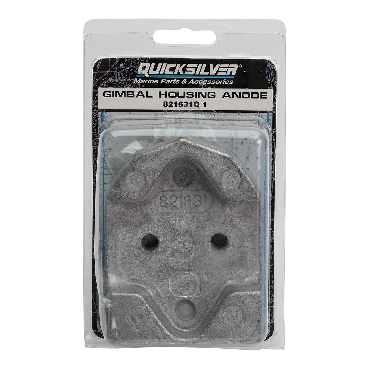 Mercury Quicksilver - Aluminum Gimbal Housing Anode - Fits R, MR, Alpha One, Gen II, Bravo I, II, III, X, XR & XZ Drives - 97-821631Q1