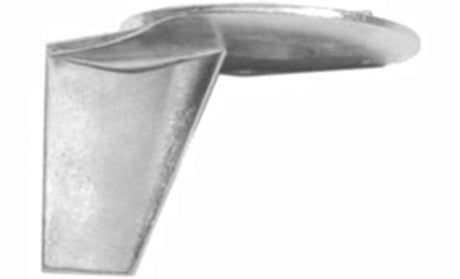 Mercury 822157T2 Outboard Zinc Trim Tab - Fits F25 Four Stroke - F30 Four Stroke - F40 Four Stroke 3â€‘cylinder - F40, part of the PartsVu mercury outboard anodes & anode kit collection