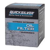 Mercury Quicksilver Outboard Four Stroke Oil Filter - Fits Mercury/Mariner V‑225 Four Stroke Outboard - Yamaha 225 HP Four Stroke Outboard Filter - 35-822626Q15