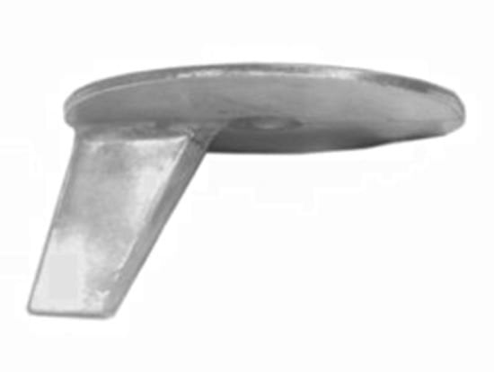 Mercury - 82795T Outboard Zinc Anode Trim Tab - Fits Early Mariner Models 20C (6A9) - 25C (695) - 28 (664) - 30A (689)