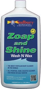 Sudbury Boat Care - Boat Zoap & Shine, Qt. - 809Q